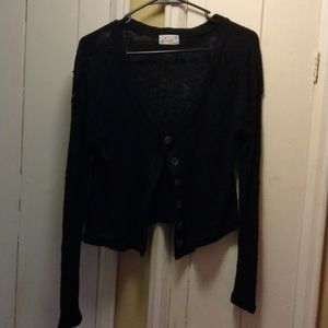Poof apparel cute summer black cardigan goth, vampire